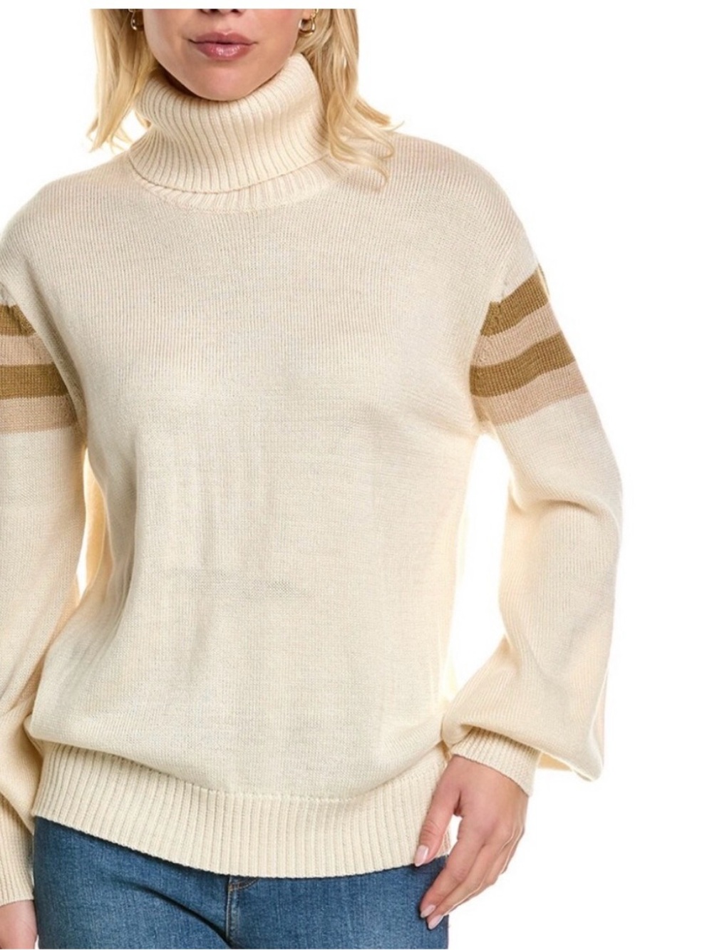MT by Madeleine Thompson Turtleneck Wool-Blend Sweater XS